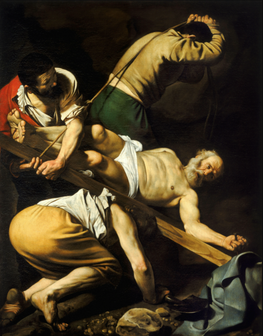 Le crucifiement de Saint Pierre - Le Caravage - 1600