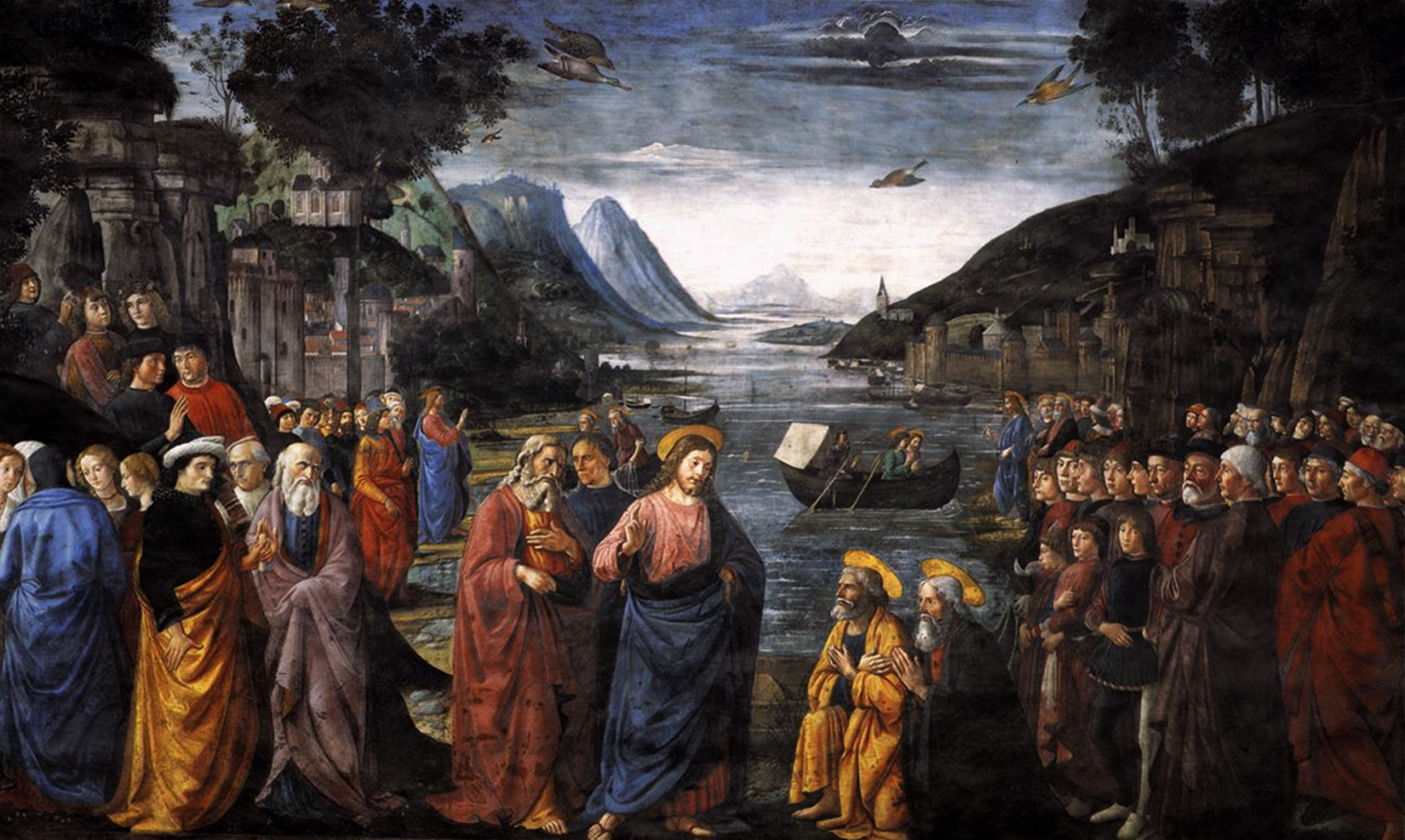 Vocation des premiers Apôtres par Domenico Ghirlandaio, 1481