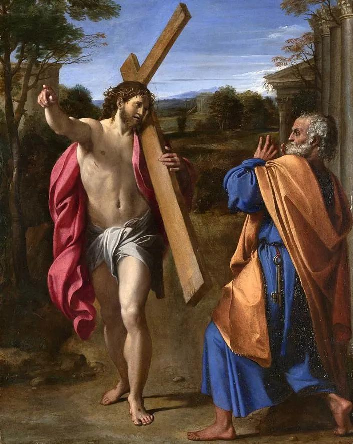 Annibale Carracci — Le Christ apparaissant à saint Pierre sur la voie Appienne - 1601-1602